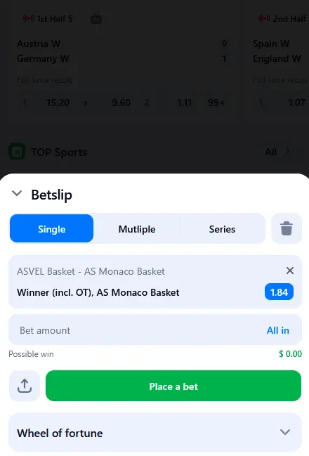 Mobile Coupon 1Win