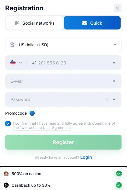 Quick Registration Quick Registration