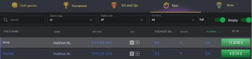 Fast Games Poker 1Win Fast Games Poker 1Win