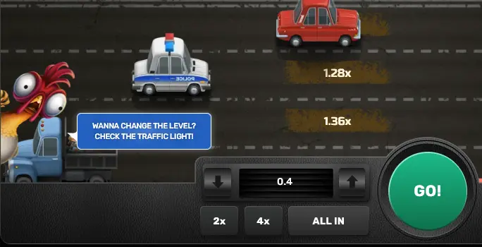 Hint in Chicken Crash