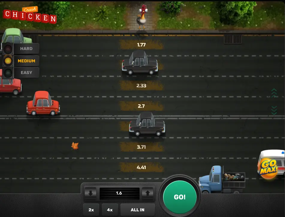 Medium Level in Chicken Crash