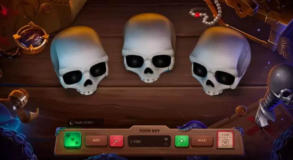 The playing field in Brawl Pirates