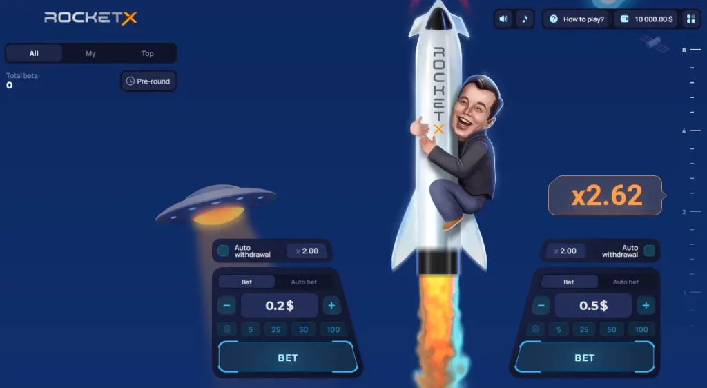 UFO Appearance in RocketX on 1Win UFO Appearance in RocketX on 1Win