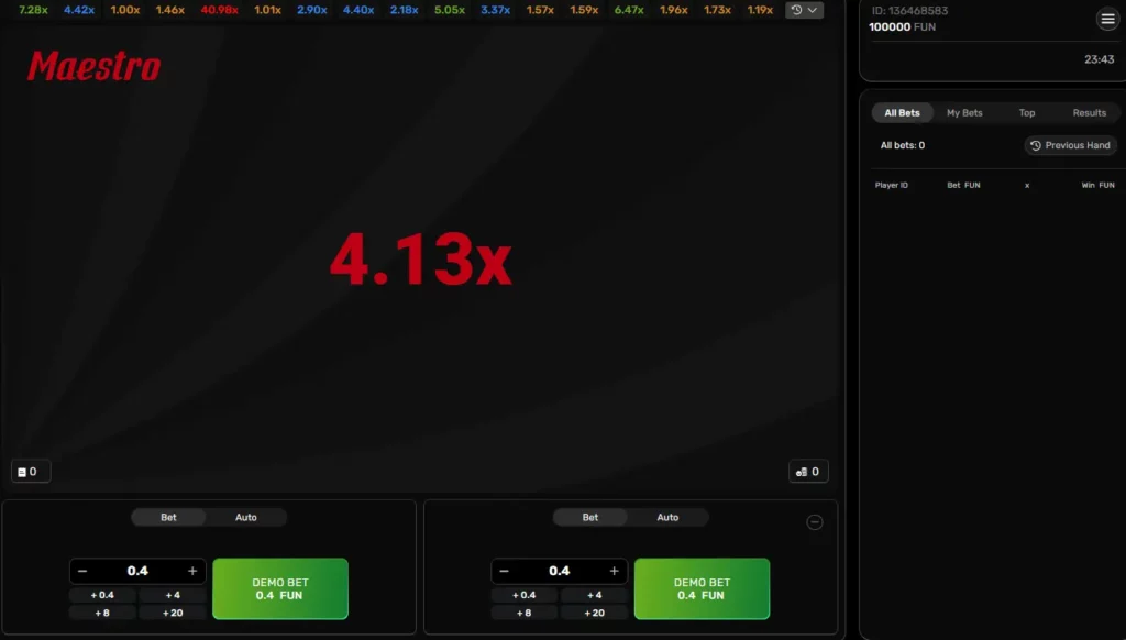 End of a round in Maestro