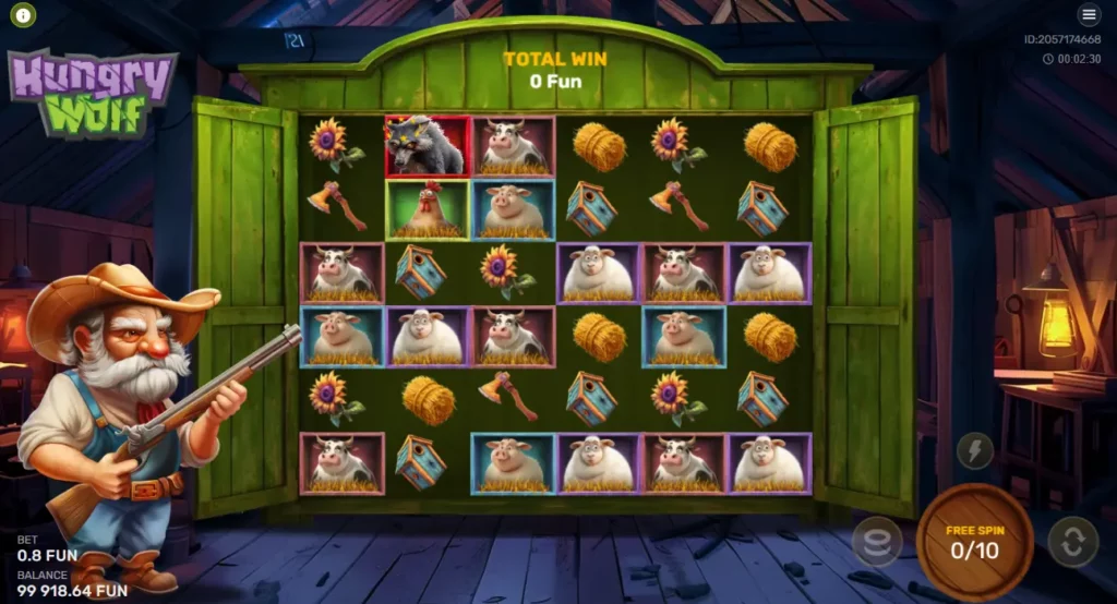 Free Spins Mode in Hungry Wolf Free Spins Mode in Hungry Wolf