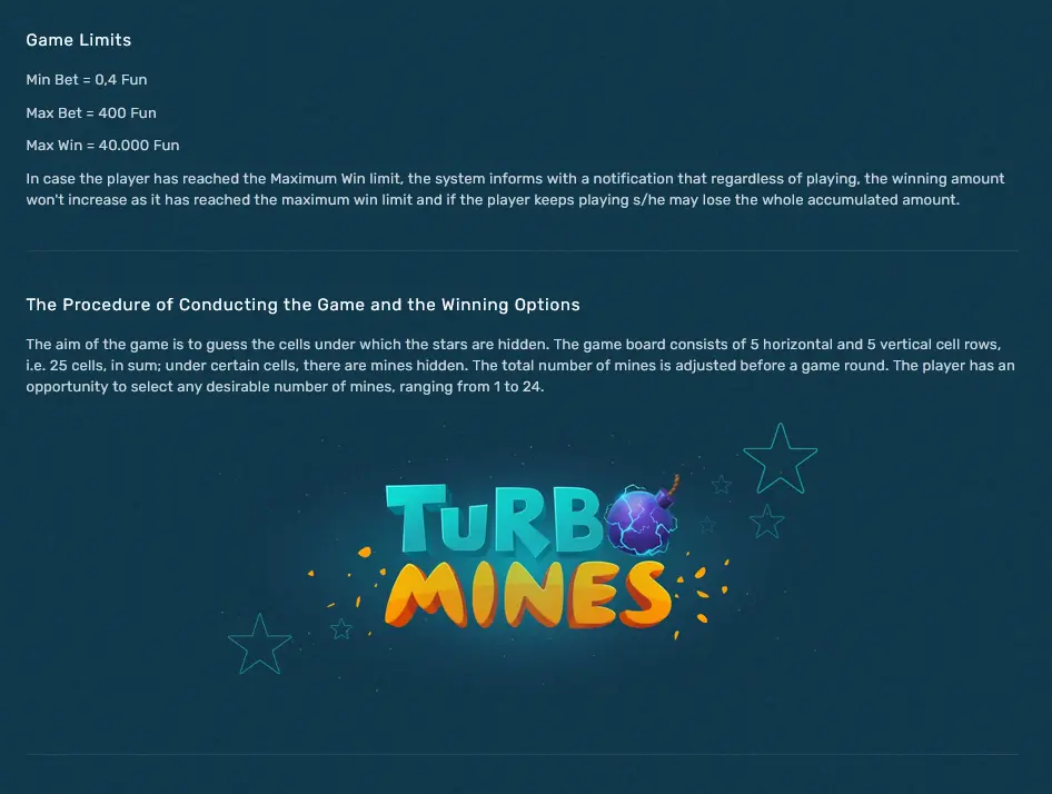 Turbo Mines Rules